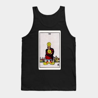 Card #67 - Four Of Pentacles - Rider Waite Smith Tarot Tank Top